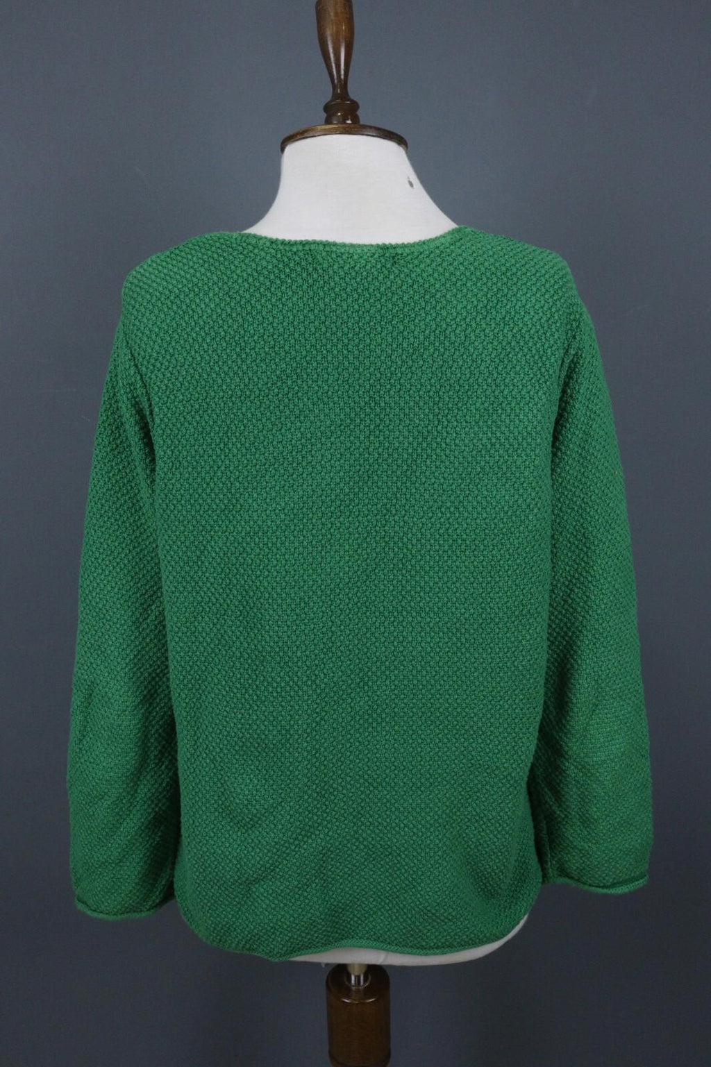GUDRUN SJODEN Green Long Sleeve Round Neck Pullover Knit Sweater – Size M – Used