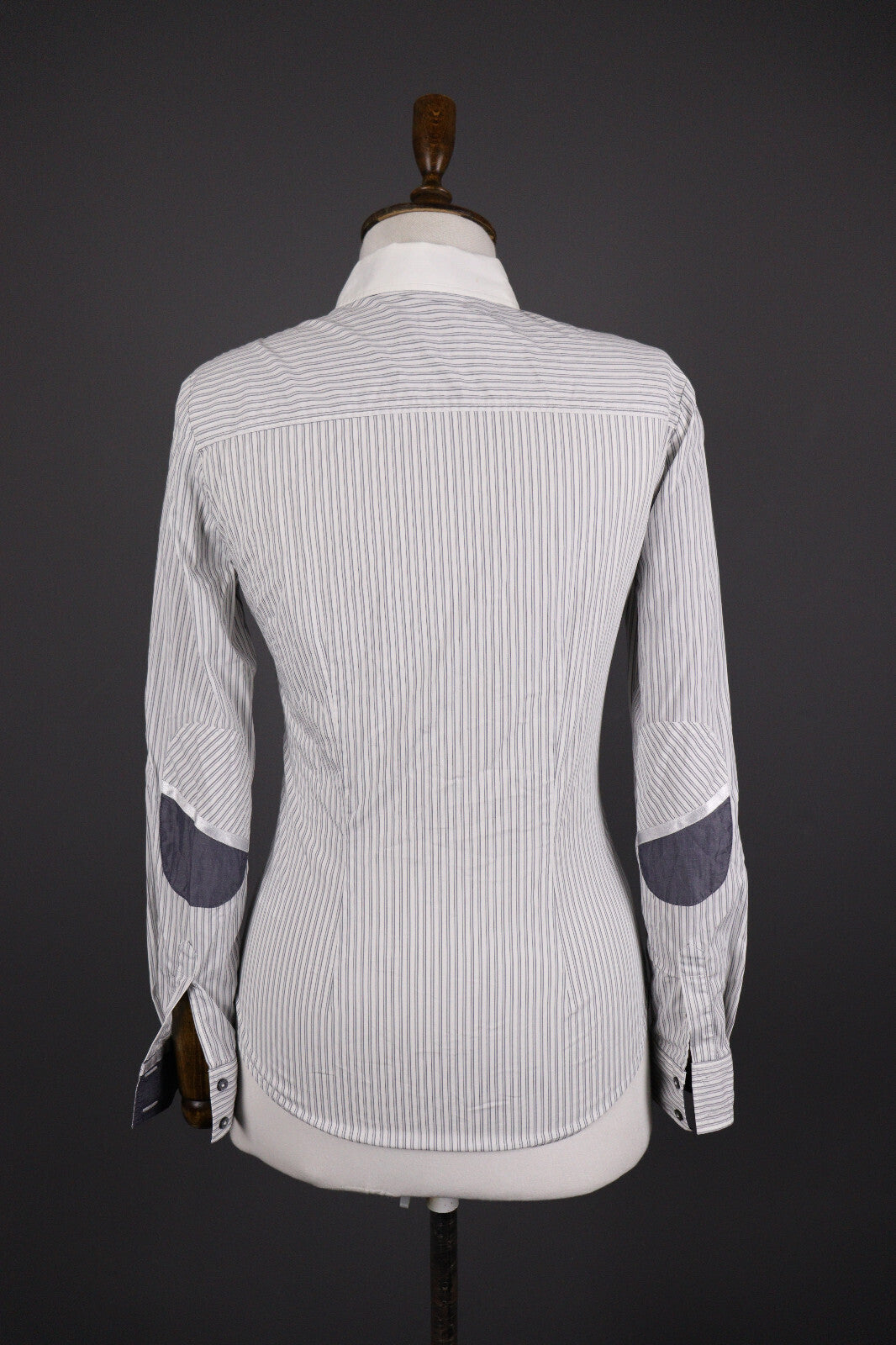 Paul & Shark Yachting Stretch White Stripe Long Sleeve Blouse Shirt – Size 40