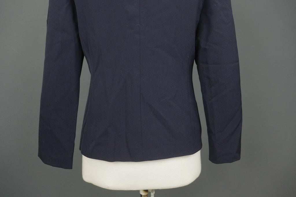 VALENTINO ROMA Navy Long Sleeve Mock Neck Formal Full Zip Blazer Jacket – Size 46
