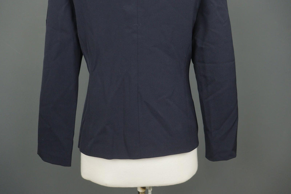 VALENTINO ROMA Navy Long Sleeve Mock Neck Formal Full Zip Blazer Jacket – Size 46
