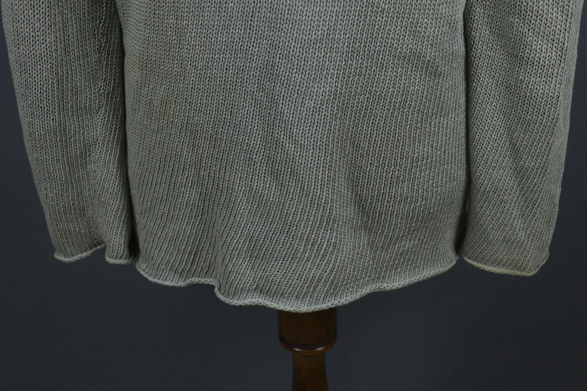 ANNETTE GORTZ Green Deep V-Neck Knit Pullover Sweater – Size XL