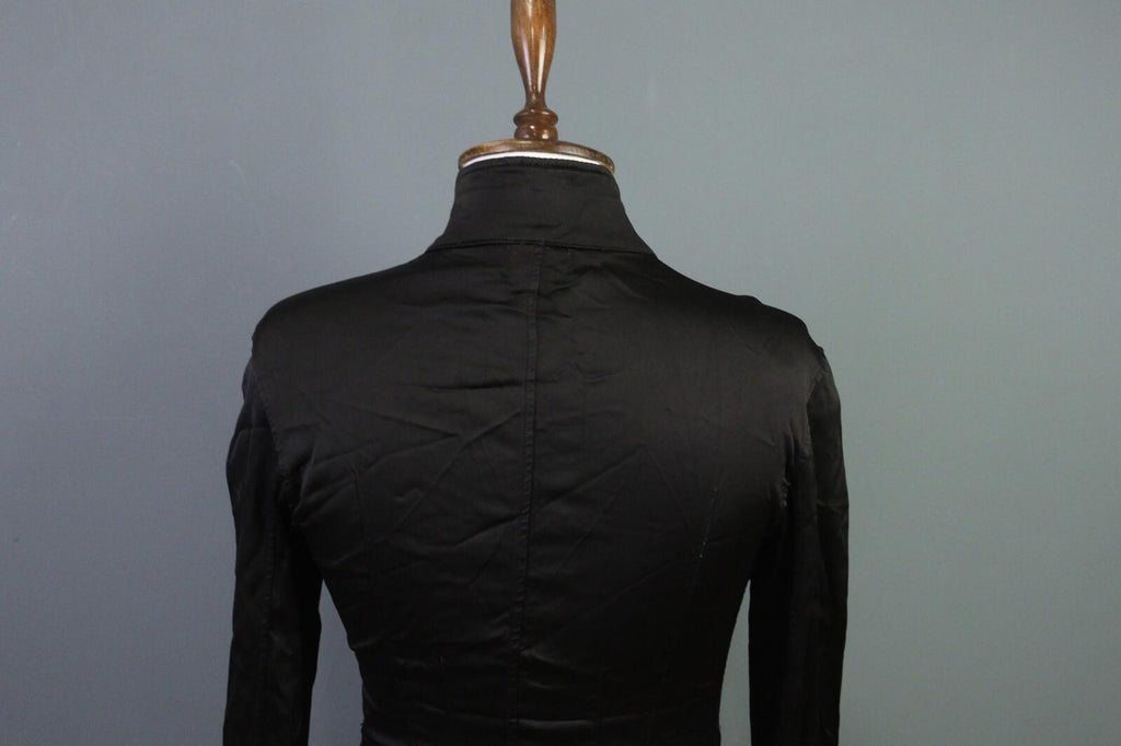 TRANSIT PAR SUCH Black Long Sleeve Button Down Rayon Cropped Top Shirt – Size 1