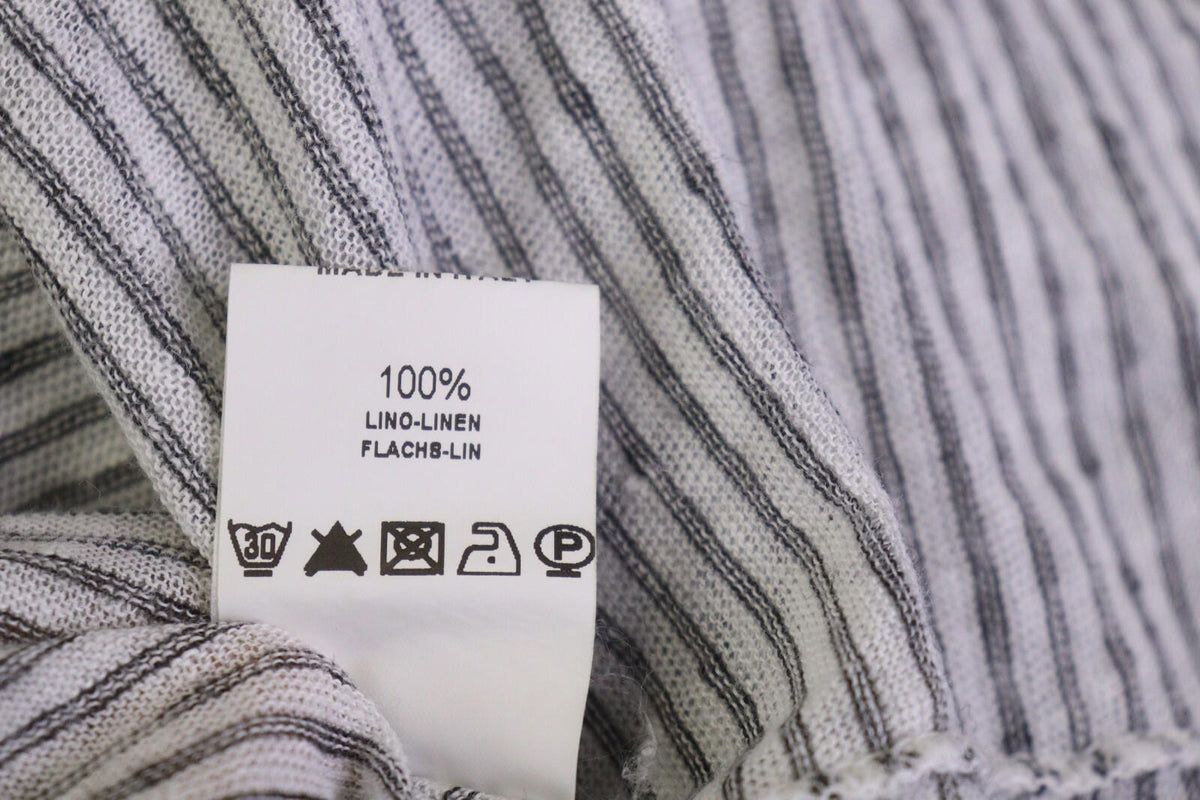TRANSIT PAR SUCH Black and White Linen Short Sleeve Pocket Top Blouse – Size 4 – Used