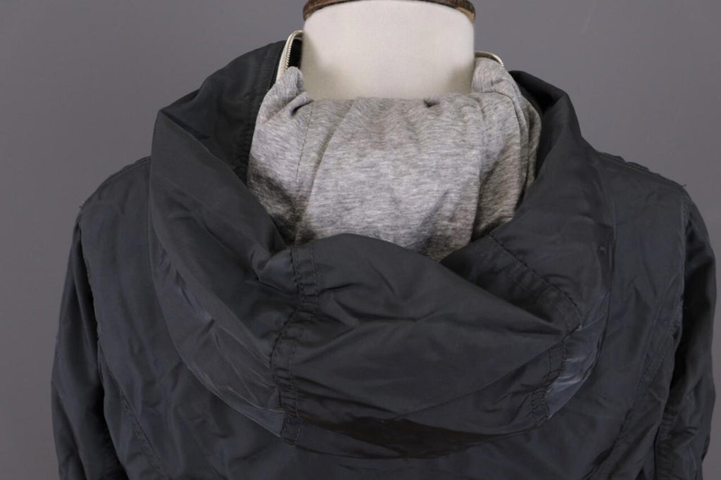 DUVETICA Blue Nylon Lightweight Hooded Full Zip Jacket – Size 46