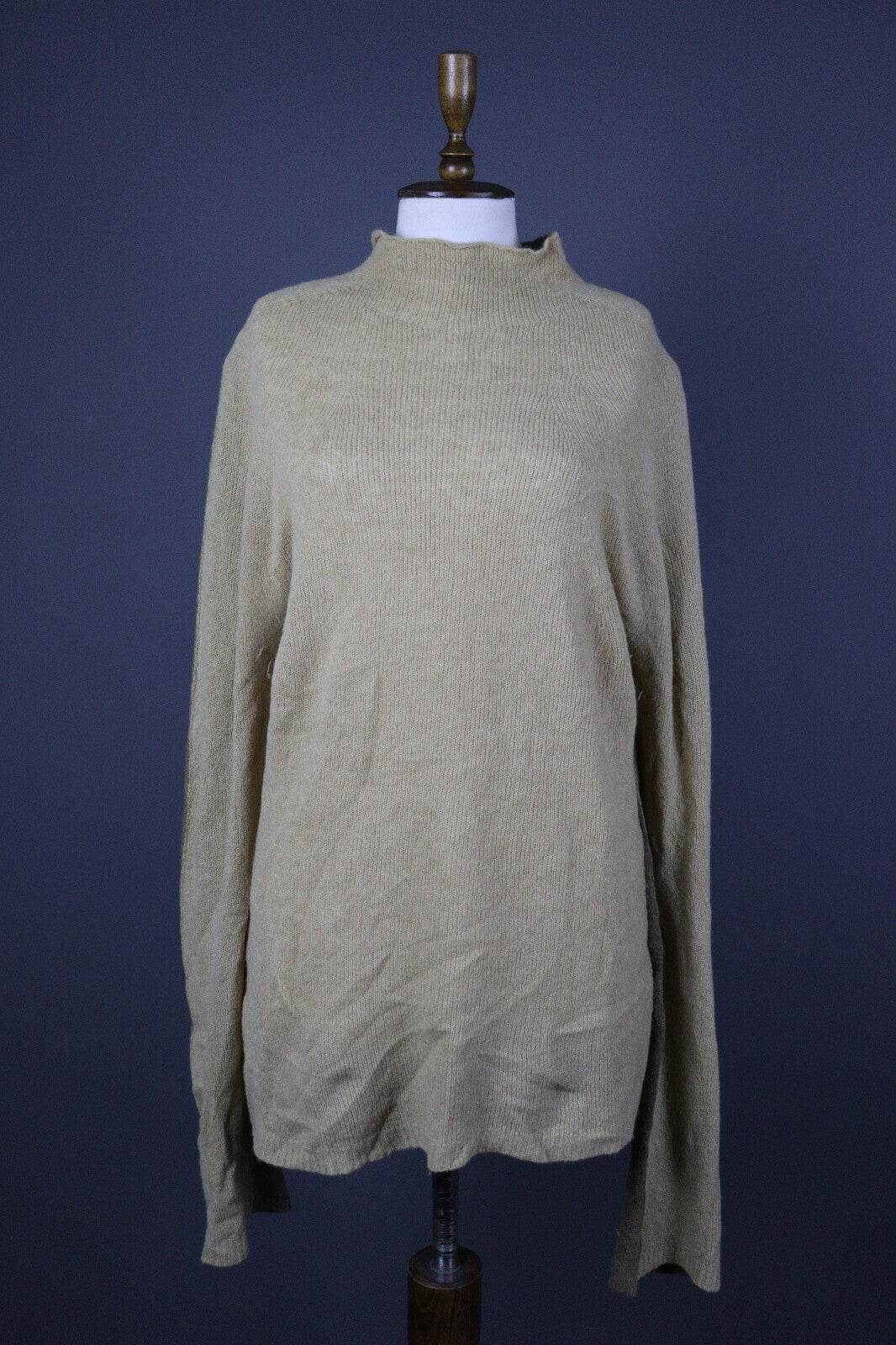 Marc Cain Brown Angora Wool Long Sleeve Oversized Knit Sweater – Size 2