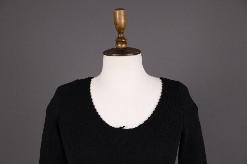 Transit Par Such 400 Wool Black Tigh Knit Sweater – Size 4