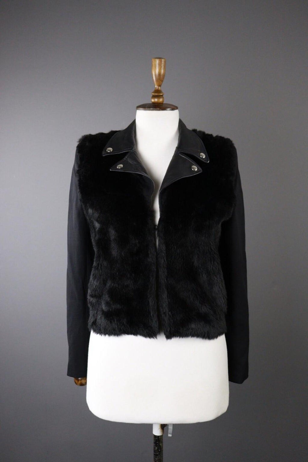 THE KOOPLES Black Wool Cape Jacket Blazer – Size 38 – Used