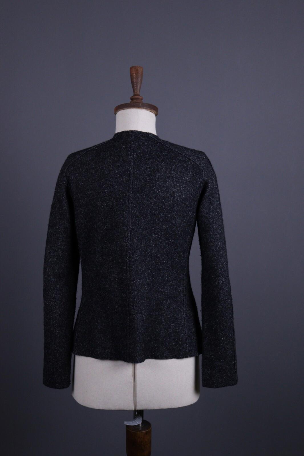 ISABEL MARANT ETOILE Gray Wool Drape Tweed Blazer Jacket – Size 40 / S