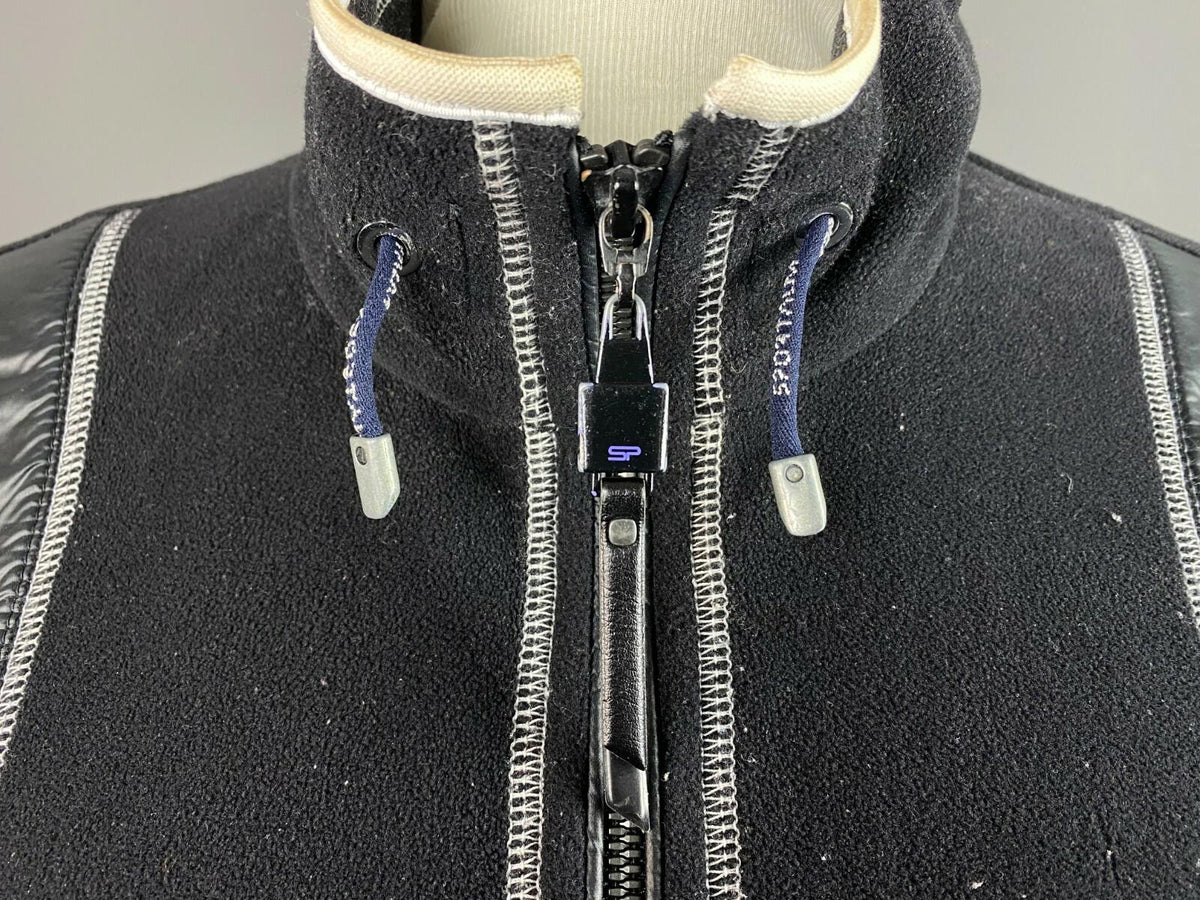 Woman SPORTALM Black Full Zip High Neck Flecce Jacket – Size 40