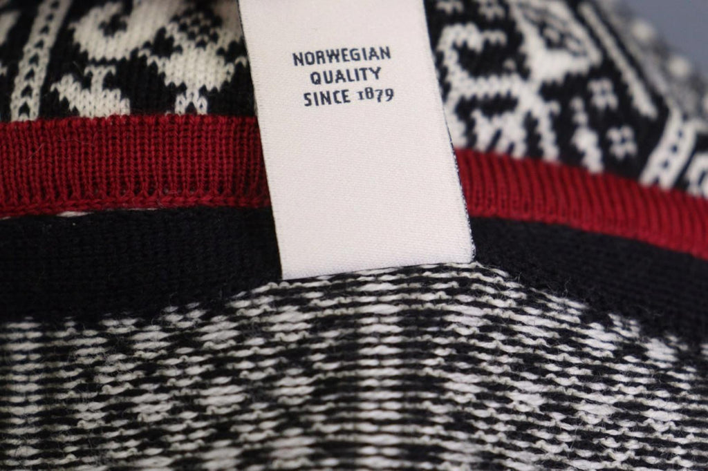 DALE OF NORWAY Multi 100% Wool Fair Isle Knit Crew Neck Full Zip Sweater – Size L