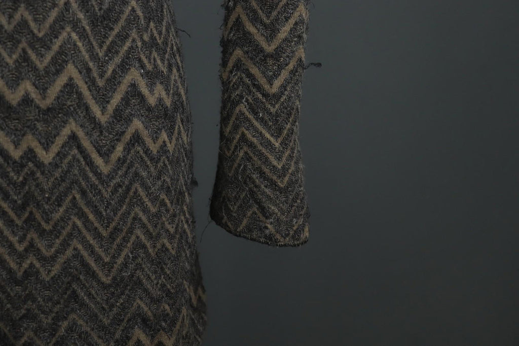 TRANSIT PAR SUCH Gray Brown Chevron Long Sleeve Button-Front Cardigan – Size 1