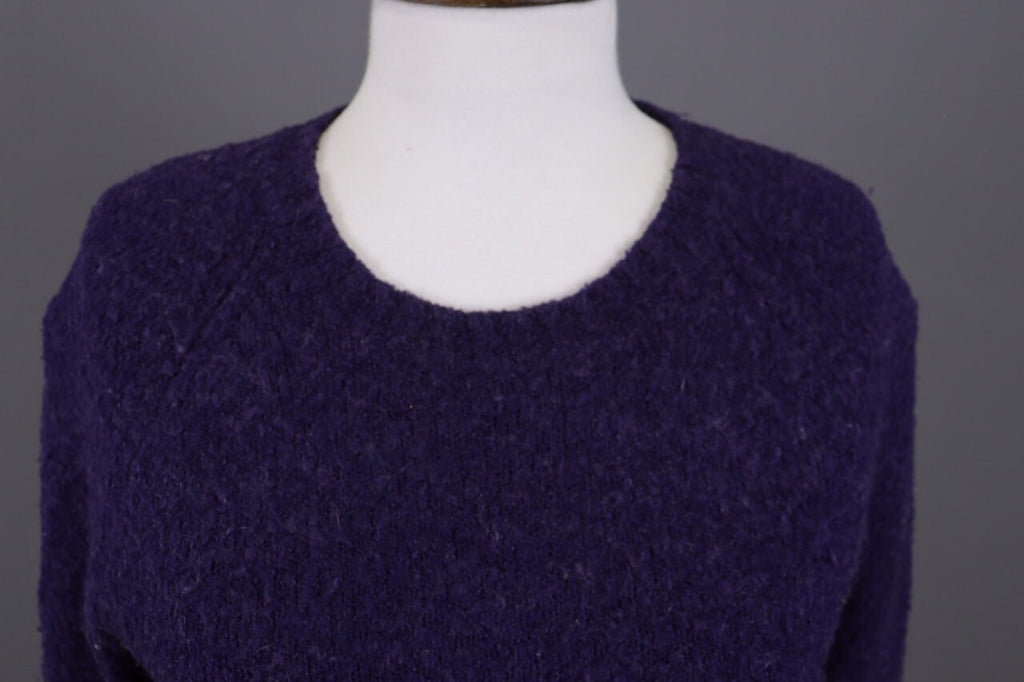 Miss Sixty Purple Knit Cropped Sweater – Size S
