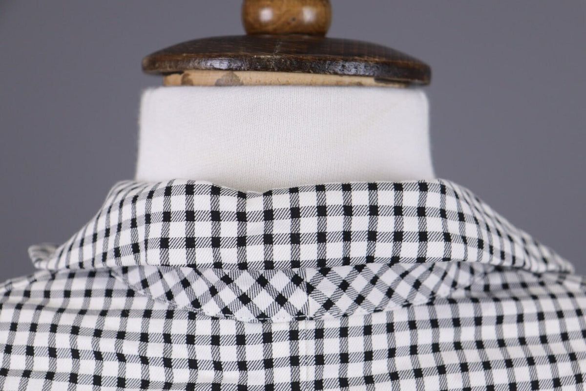Max Mara White & Black 3/4 Sleeve Check Blazer Jacket – Size I 40 / USA 6