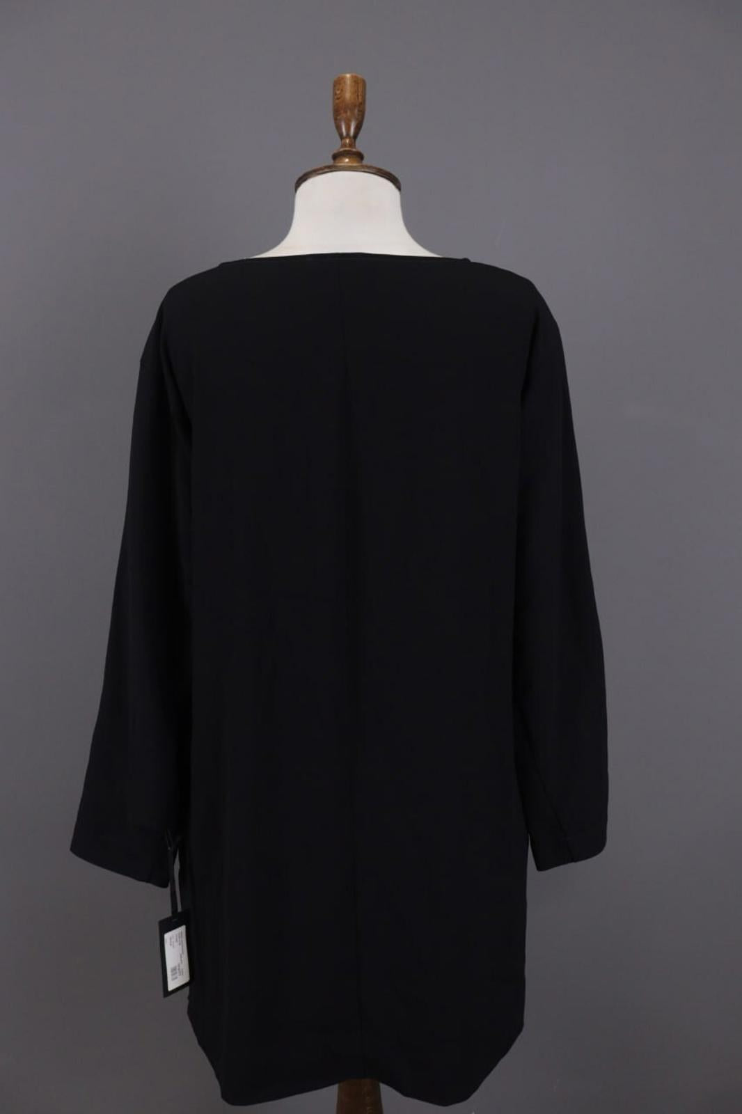 BNWT OSKA Black Lagenlook Oversize Long Sleeve Sweater Midi Dress – Size 1