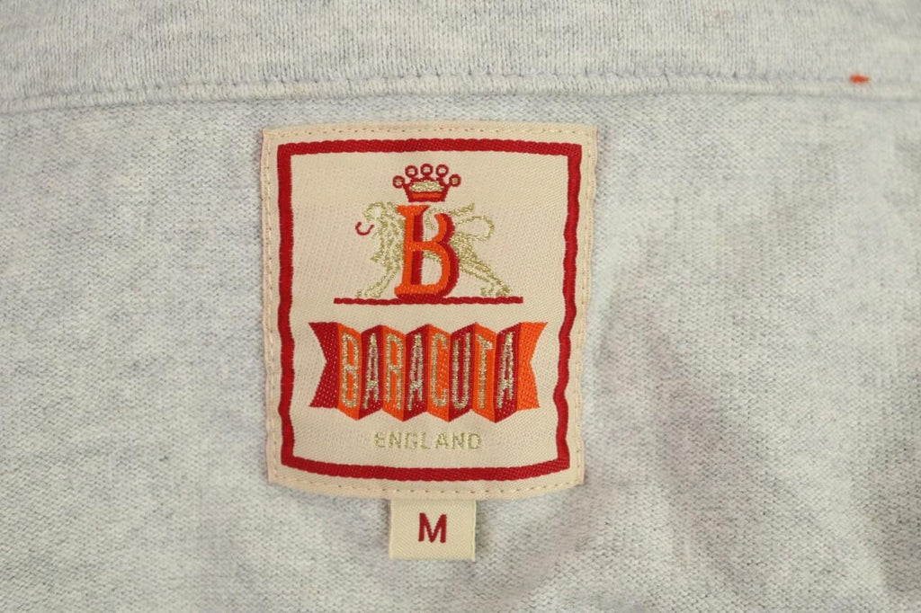BARACUTA ENGLAND Gray High Neck Full Zip Track Jacket – Size M