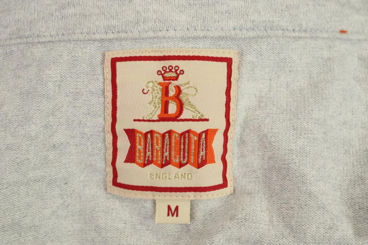 BARACUTA ENGLAND Gray High Neck Full Zip Track Jacket – Size M