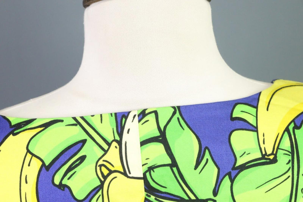 LOVE MOSCHINO Multicolor Fruits Sleeveless A-Line Short Dress – Size US 10 / I 46