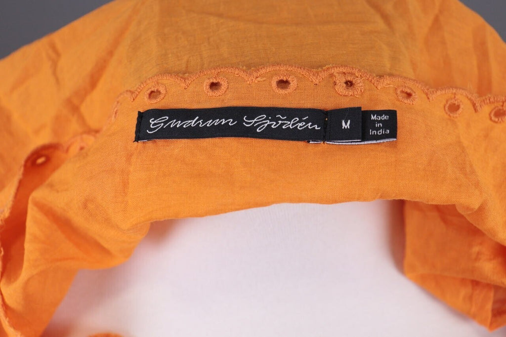 Gudrun Sjoden Orange Lagenlook Blouson Midi Tunic Dress – Size M