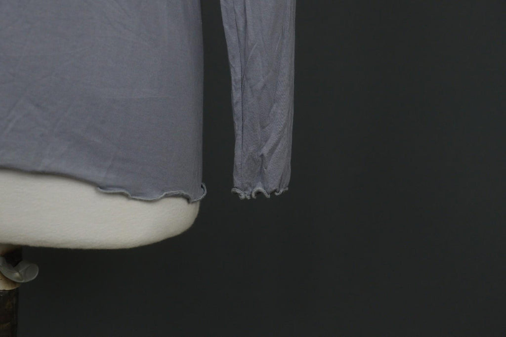 GUDRUN SJODEN Gray Modal Scoop Neck Long Sleeve Pullover Blouse Top – Size M