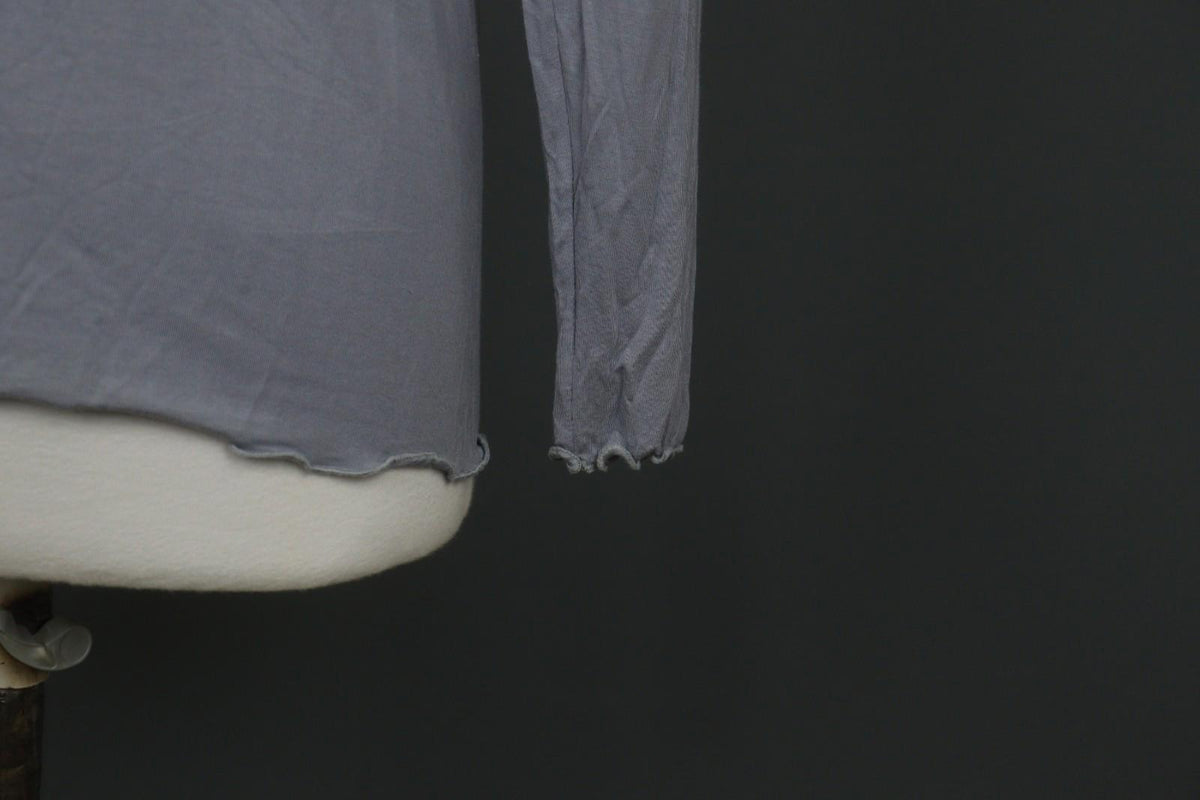 GUDRUN SJODEN Gray Modal Scoop Neck Long Sleeve Pullover Blouse Top – Size M