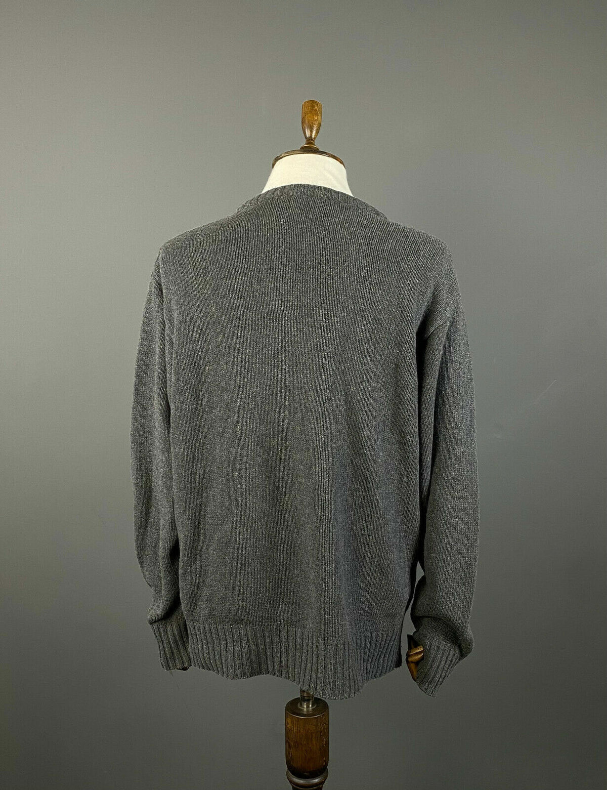Vintage La Martina Grey Wool Knit Sweater – Men's XXL 2XL
