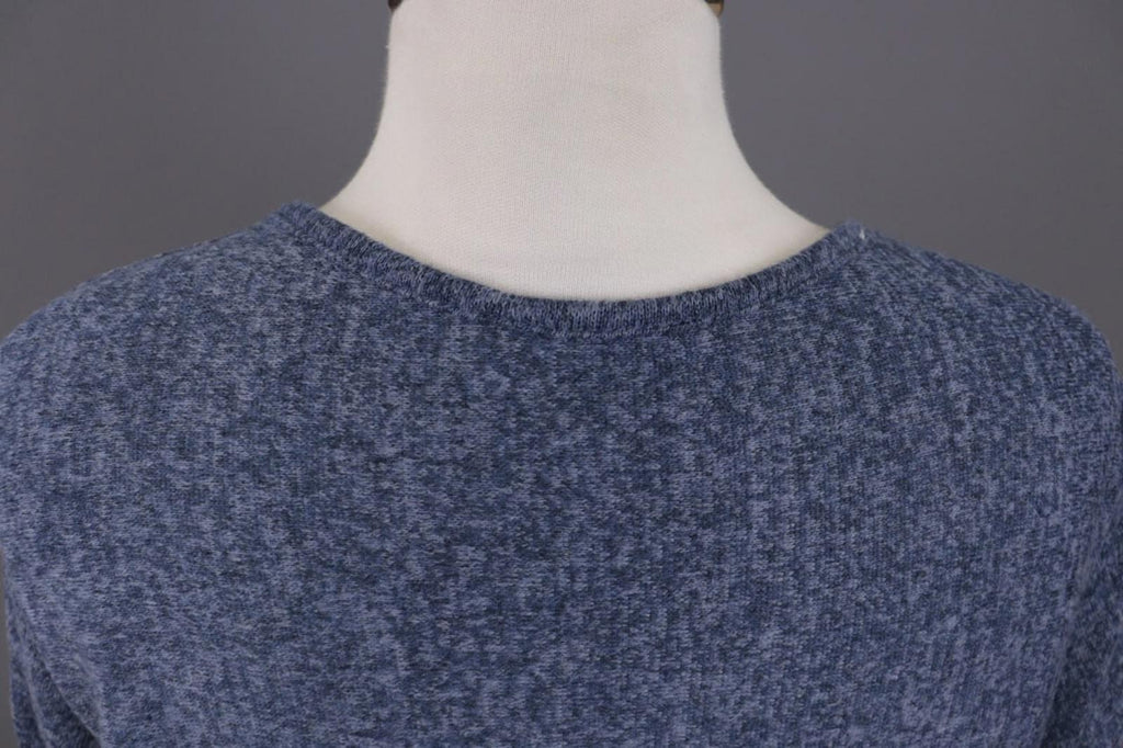THE ELDER STATESMAN Blue Cashmere Knit Oversized Sweater M