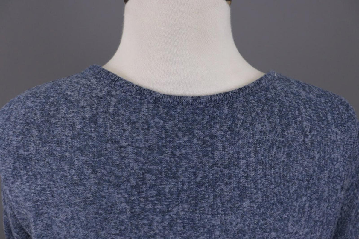 THE ELDER STATESMAN Blue Cashmere Knit Oversized Sweater M