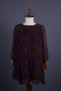 BA&SH Multicolor Floral Relaxed Mesh Long Sleeve Blouson Dress – Size 0 / XS