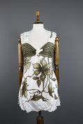 Elisa Cavaletti Floral Summer Beach Sundress Cocktail Party Dress – Size 42