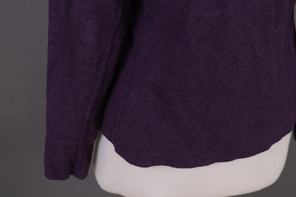 Mountain Hard Wear Purple Wool High Neck Full Zip Fleece Sweater – Size M – Used