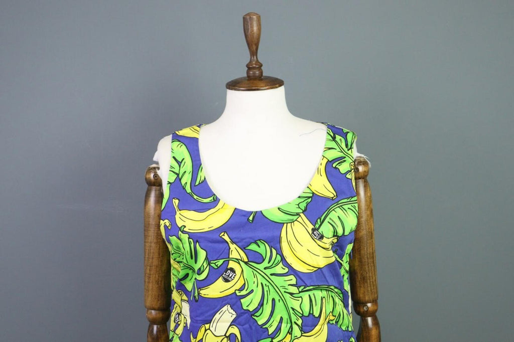 LOVE MOSCHINO Multicolor Fruits Sleeveless A-Line Short Dress – Size US 10 / I 46