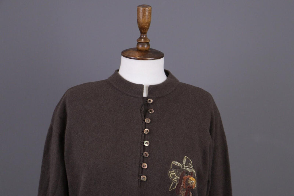 ICEBERG Brown Wool Oversized Knit Sweater – Size 40 M