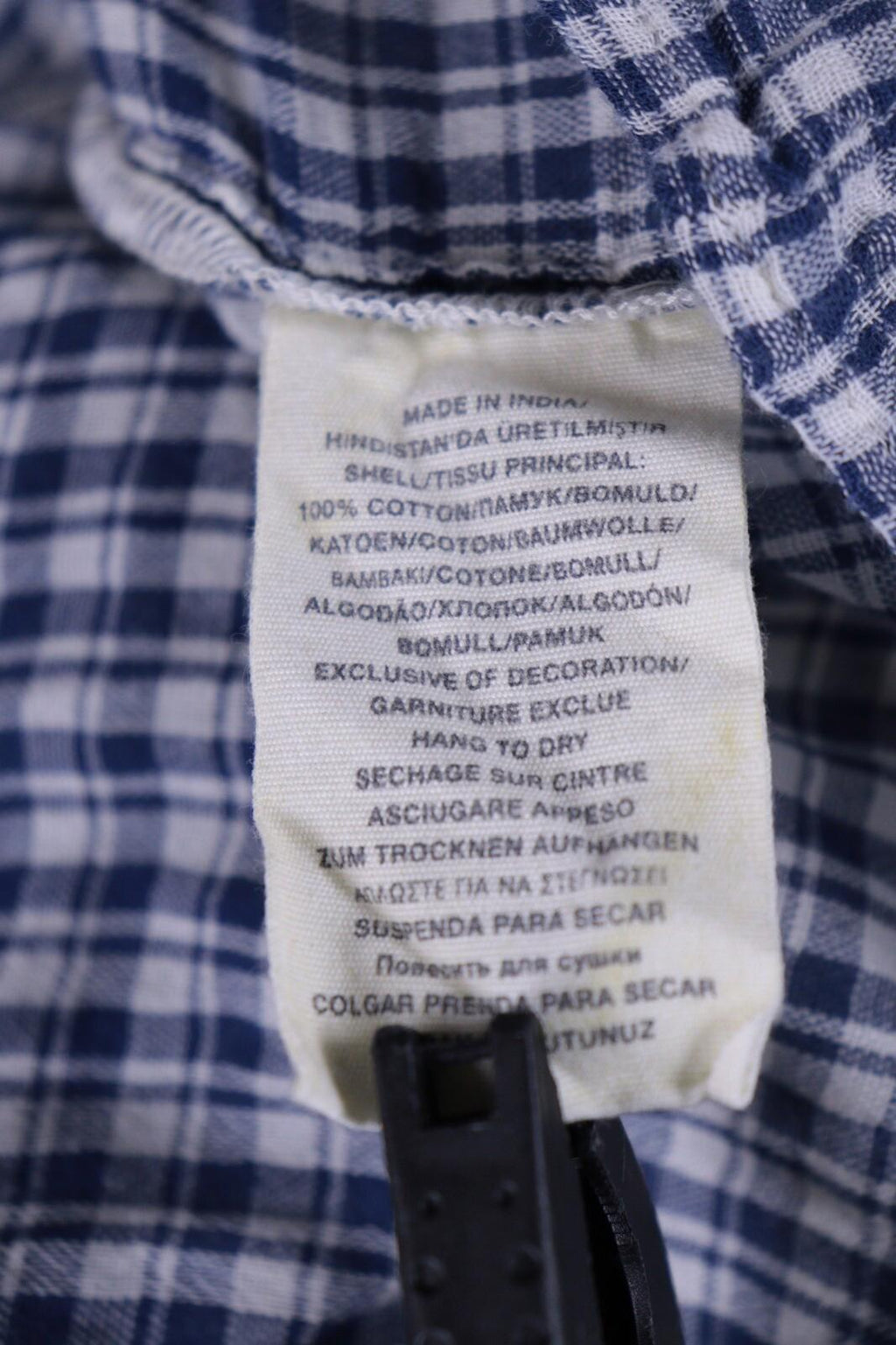 DENIM SUPPLY RALPH LAUREN Blue Check Short Sleeve Top Shirt – Size XS