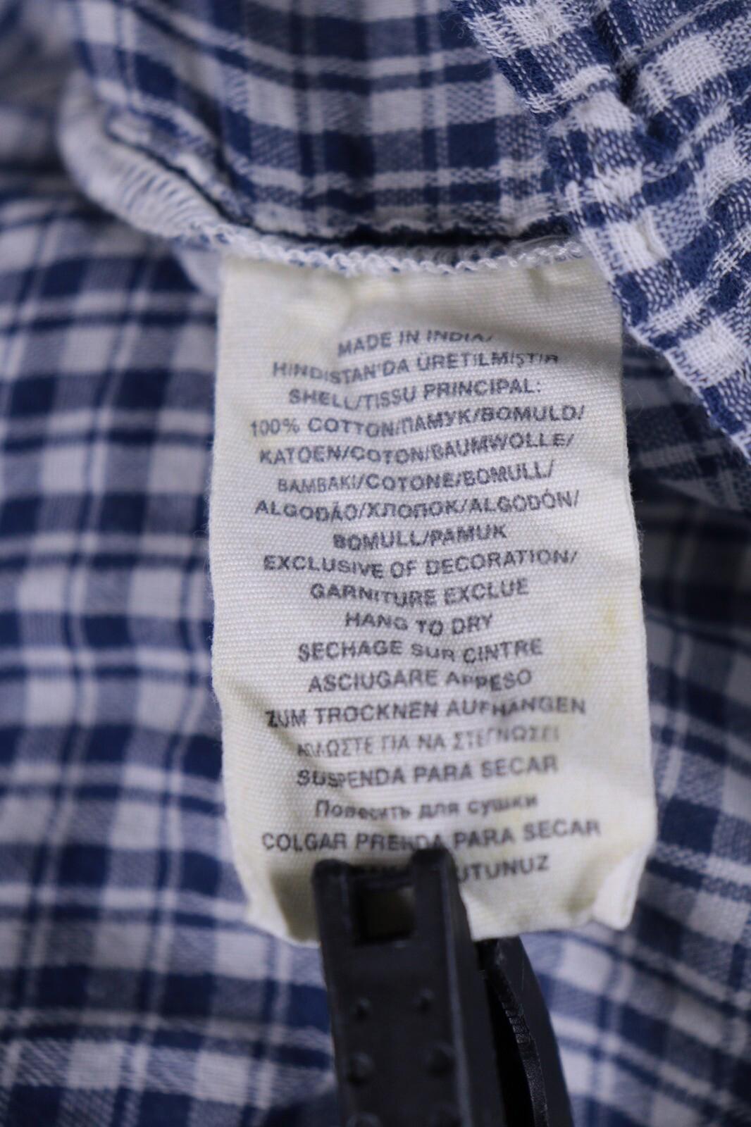 DENIM SUPPLY RALPH LAUREN Blue Check Short Sleeve Top Shirt – Size XS
