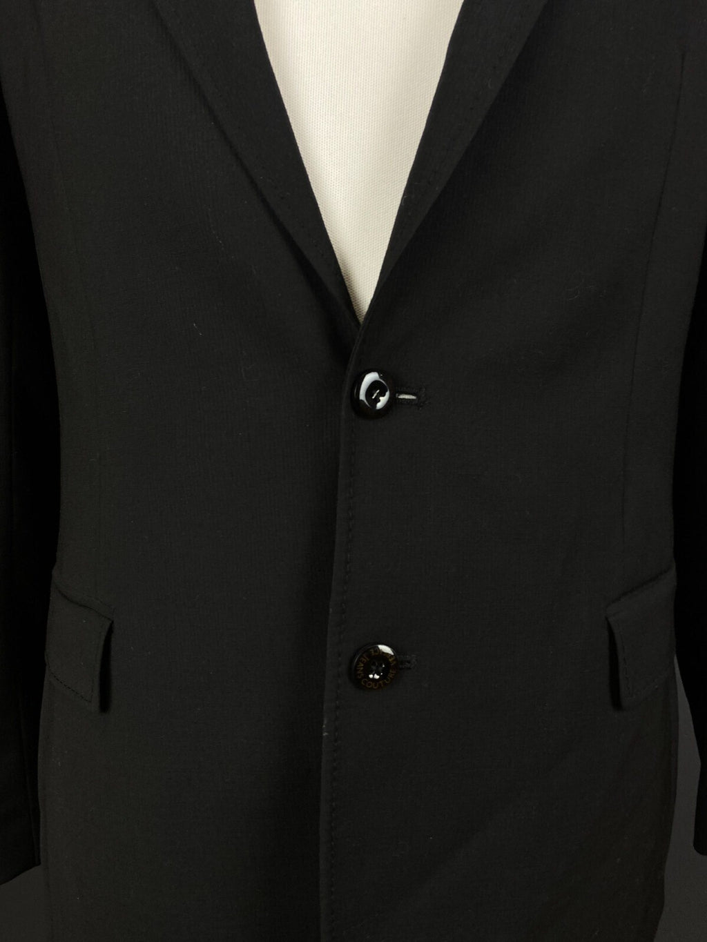 Versace Jeans Couture Black Wool 2 Button Sport Coat – Size M / EU 48 / US 38