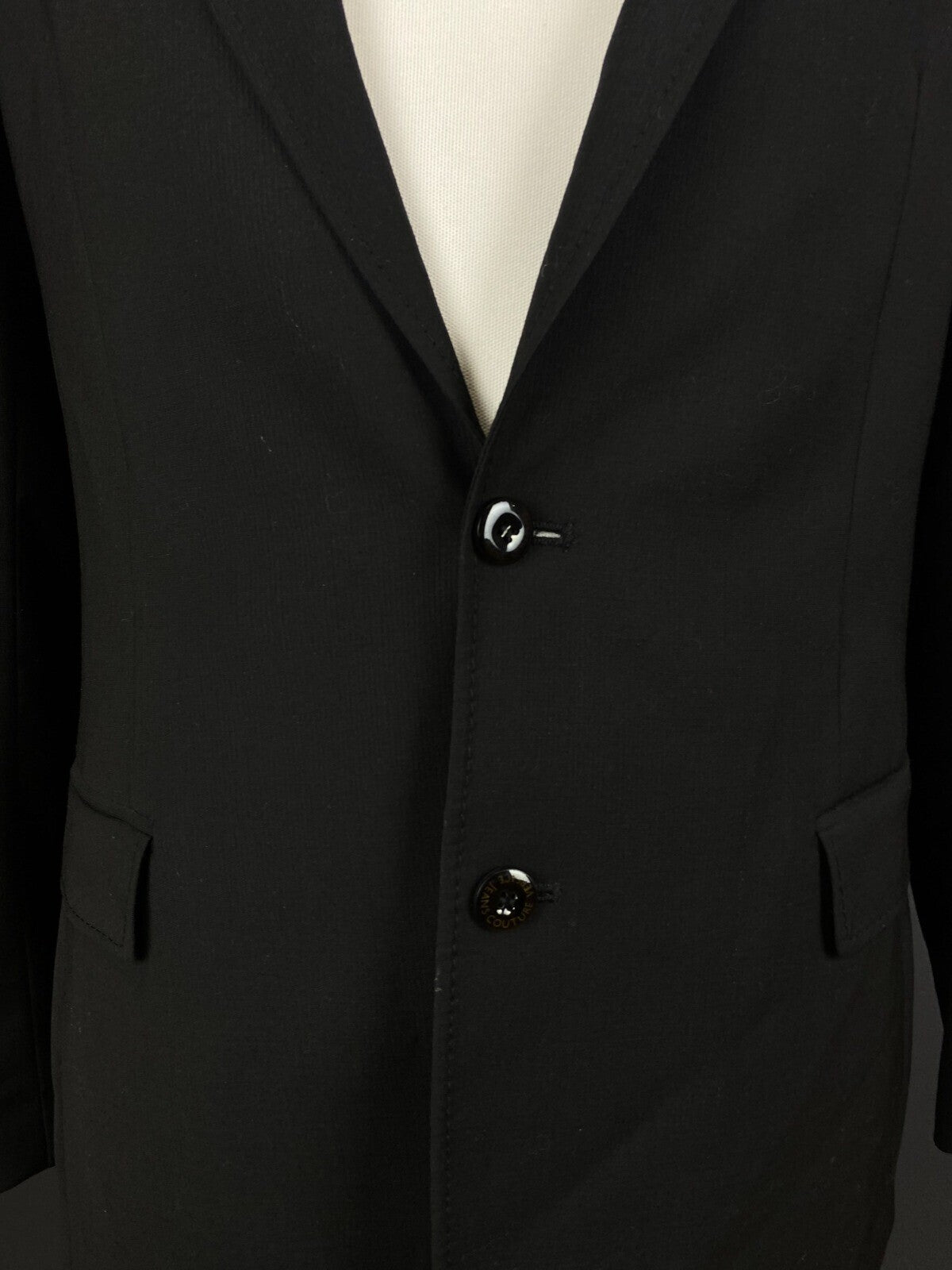 Versace Jeans Couture Black Wool 2 Button Sport Coat – Size M / EU 48 / US 38