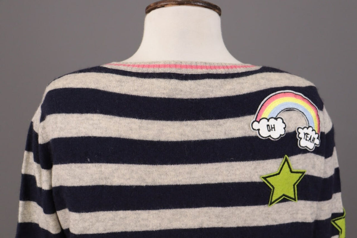 Princess Goes Hollywood Stripe Wool Cashmere Knit Sweater – Size 36