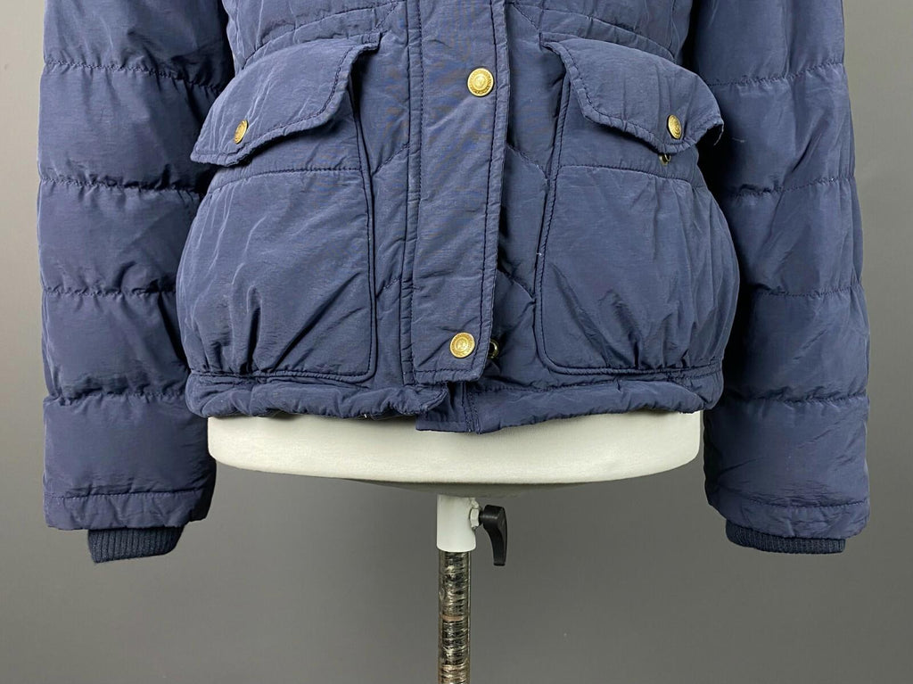 POLO JEANS COMPANY Blue Full Zip Hooded Faux Fur Down Puffer Jacket – Women's M