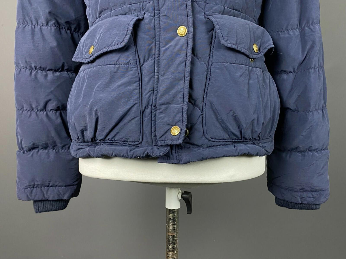 POLO JEANS COMPANY Blue Full Zip Hooded Faux Fur Down Puffer Jacket – Women's M