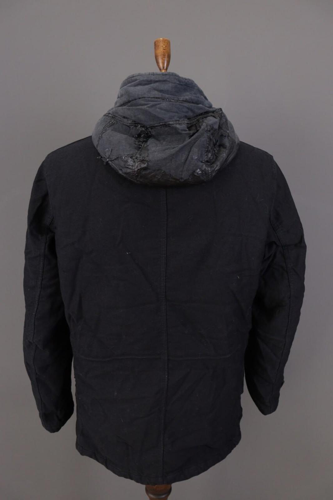 STONE ISLAND Blue Wool Multipockets Cago Hooded Full Zip Jacket – Size L