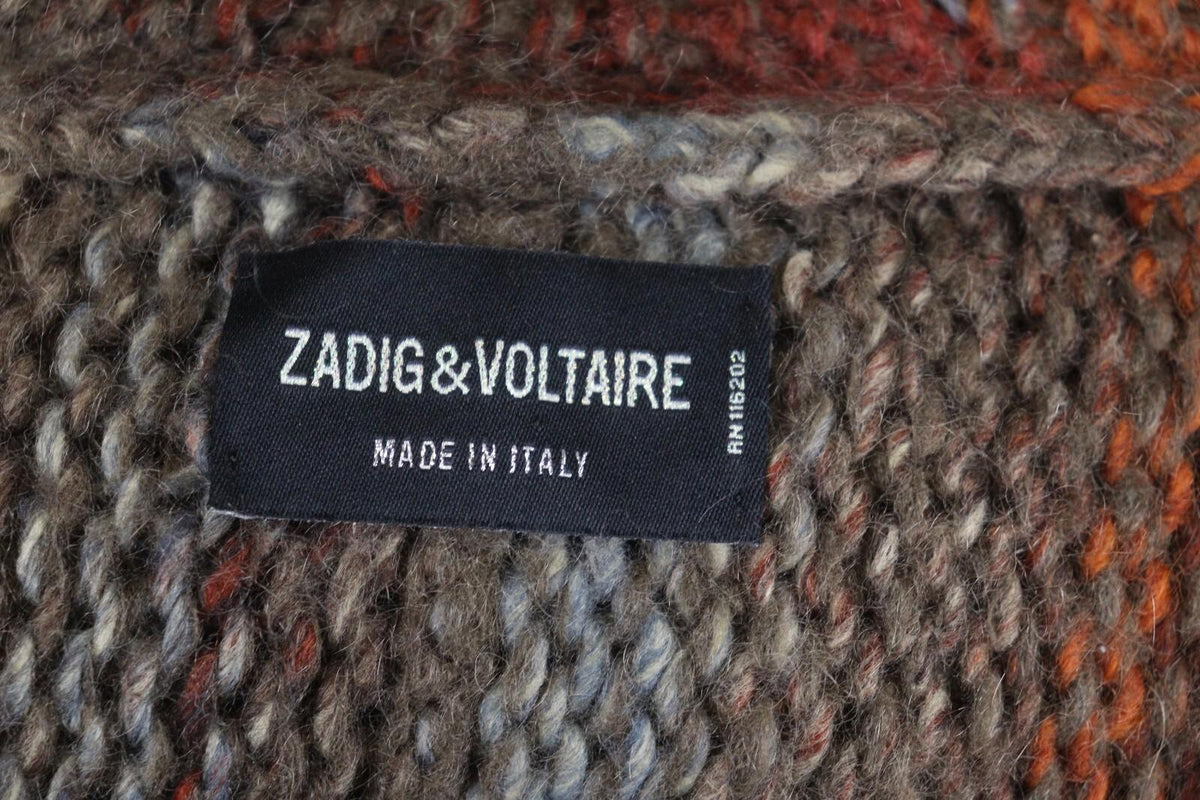 ZADIG & VOLTAIRE Brown Long Sleeve Hooded Cardigan – Size M