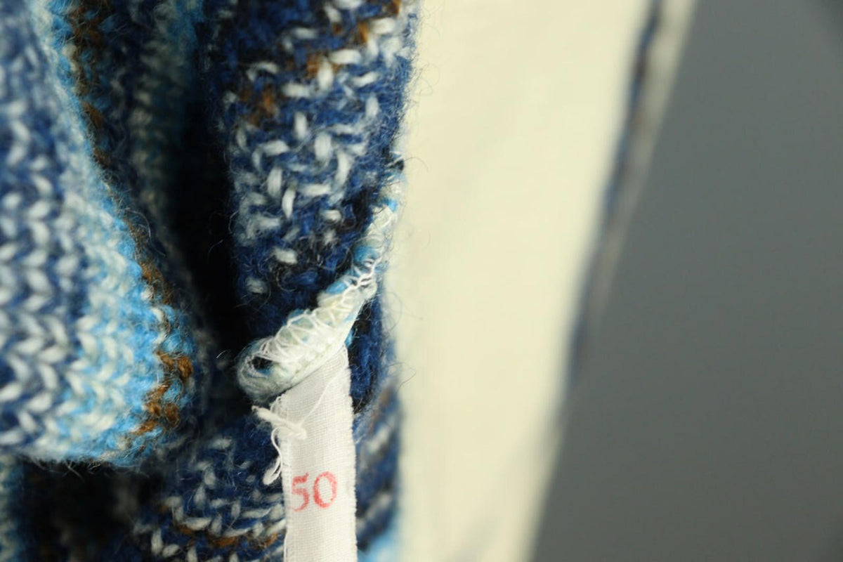 NORLAENDER Sportswear Beige Fair Isle Wool Knit Clasp Ski Cardigan Sweater 50 [COPY]