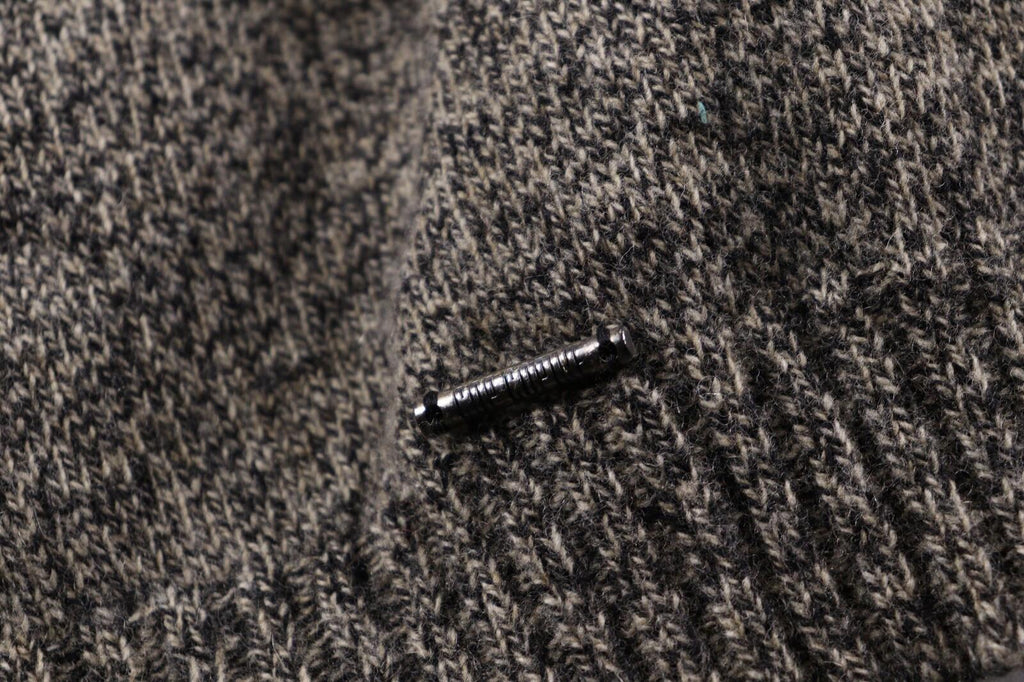 COP COPINE Gray Designer Knit Drape Cardigan Sweater – Size M