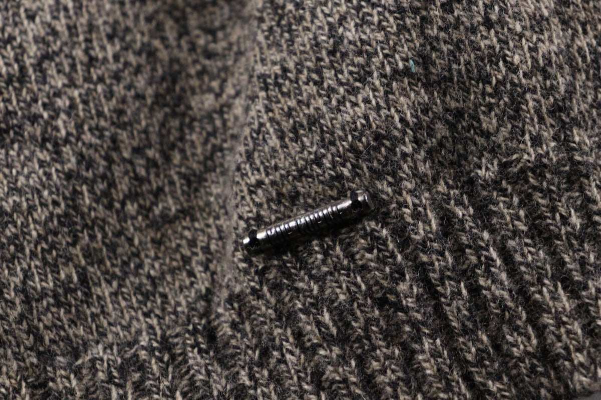 COP COPINE Gray Designer Knit Drape Cardigan Sweater – Size M