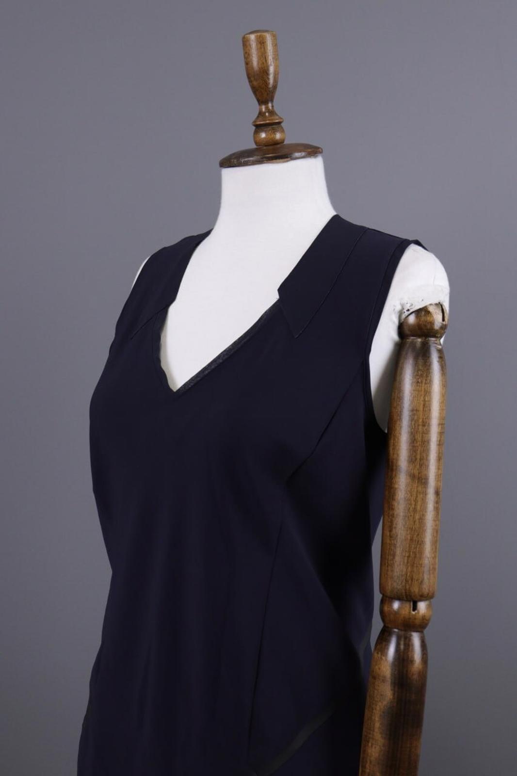 MARITHE FRANCOIS GIRBAUD Blue Tank Shift Midi Dress – Size I 46 / US 7 / F 42 / M