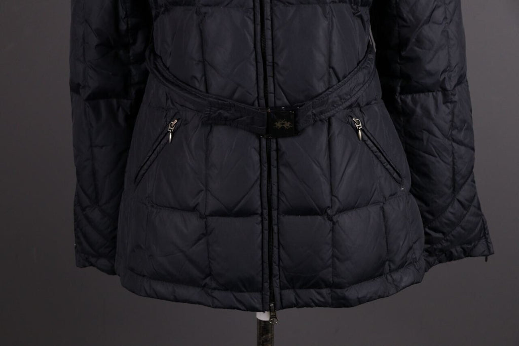 La Martina Saddlery Winter Snow Polo Belted Full Zip Quilted Down Jacket – Size L