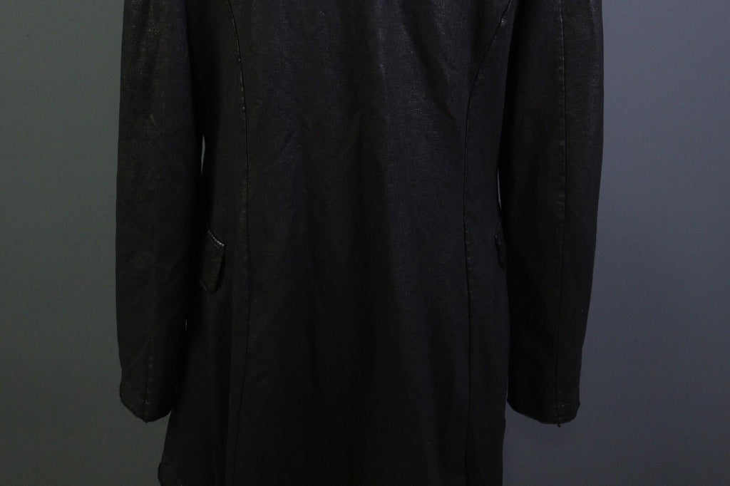 RUNDHOLZ Black Long Sleeve Pockets Ladies Military-Inspired Long Jacket