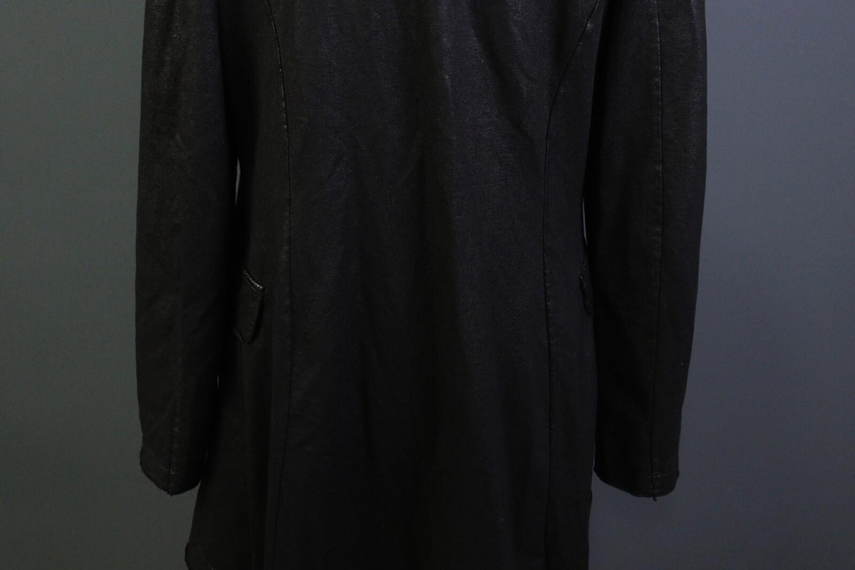 RUNDHOLZ Black Long Sleeve Pockets Ladies Military-Inspired Long Jacket
