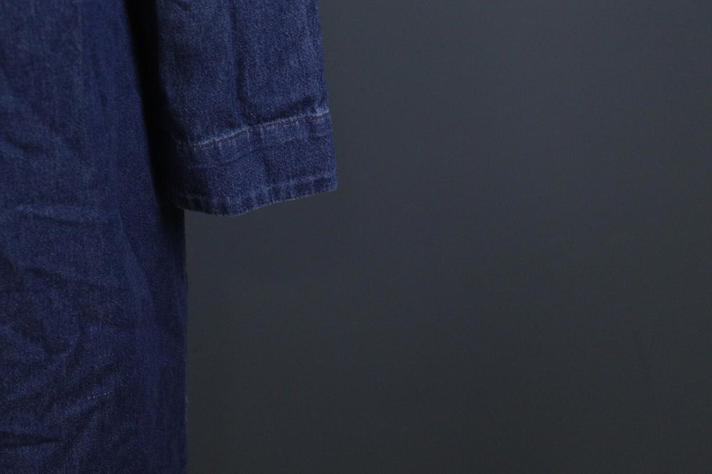 RAQUEL ALLEGRA Blue Lightweight Pockets Button Front Shirt Dress – Size 2