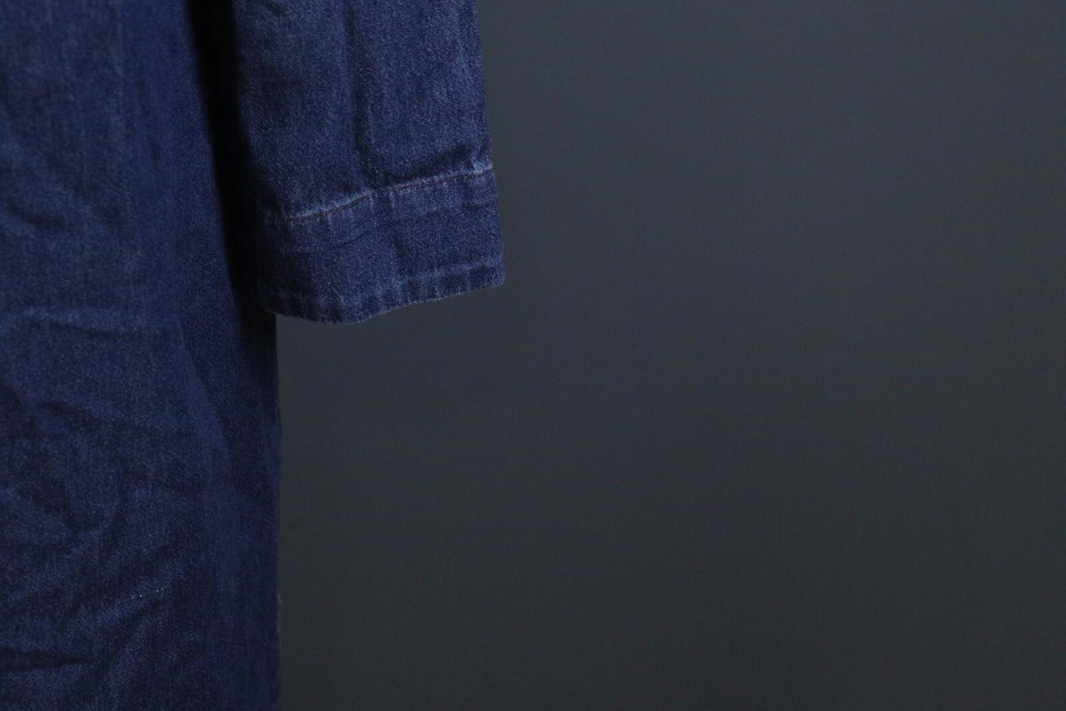 RAQUEL ALLEGRA Blue Lightweight Pockets Button Front Shirt Dress – Size 2